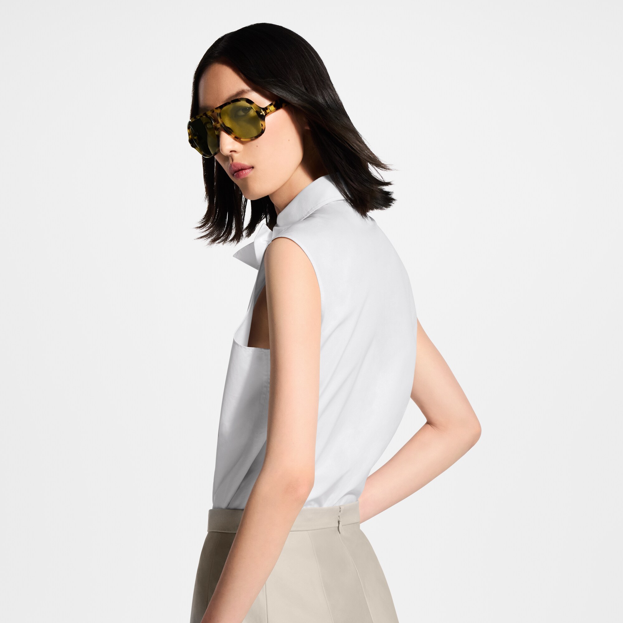Camisa sem manga com laço - Ready-to-Wear | LOUIS VUITTON ®
